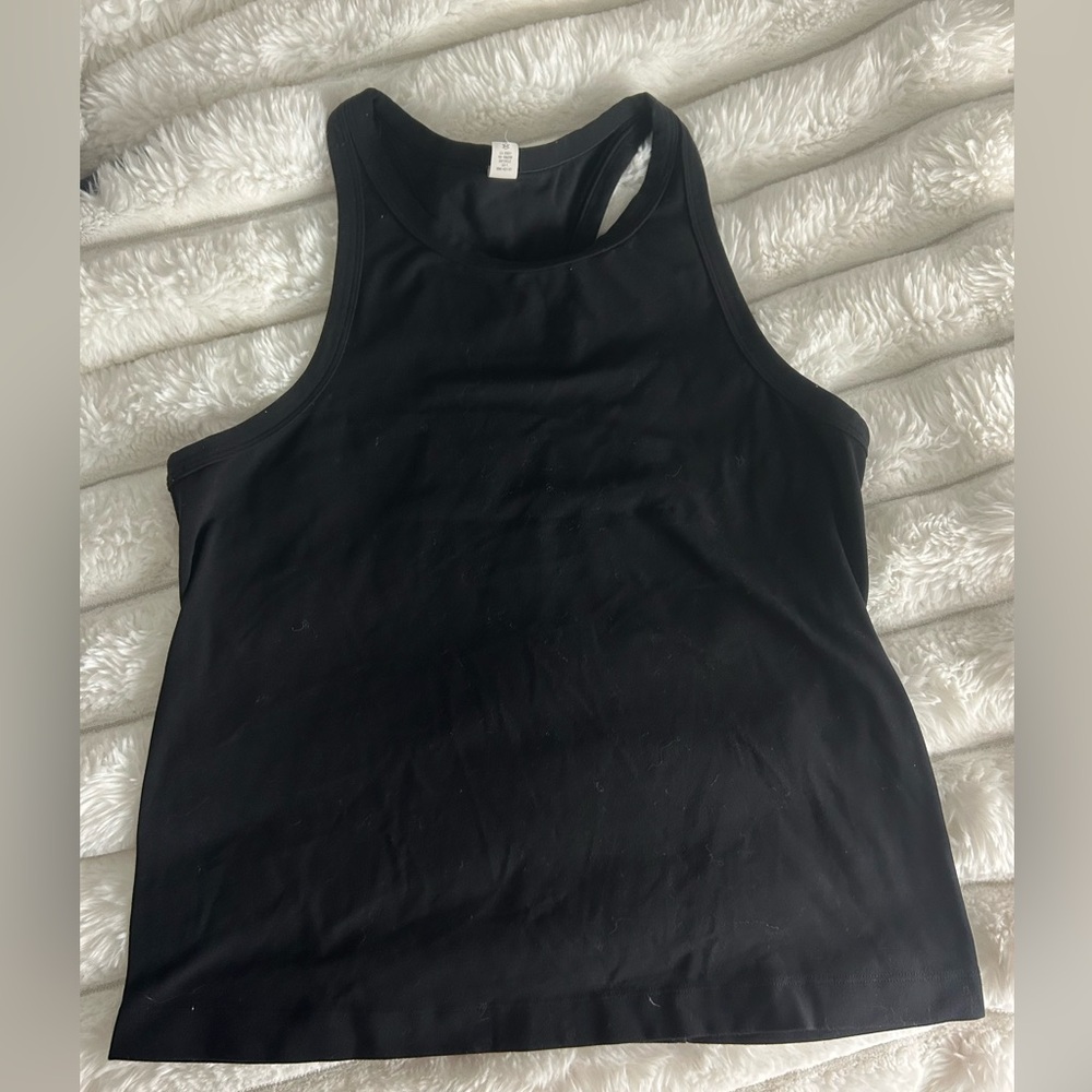 lululemon athletica Women's Sleek Black Tank Top - Picture 4 of 5
